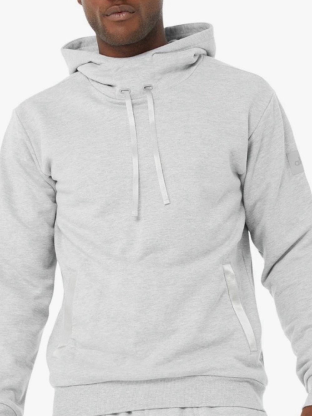 Alo Yoga Highline Hoodie in Heather Gray Size Medium